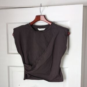Commense Dark Gray Muscle Tee Size Small